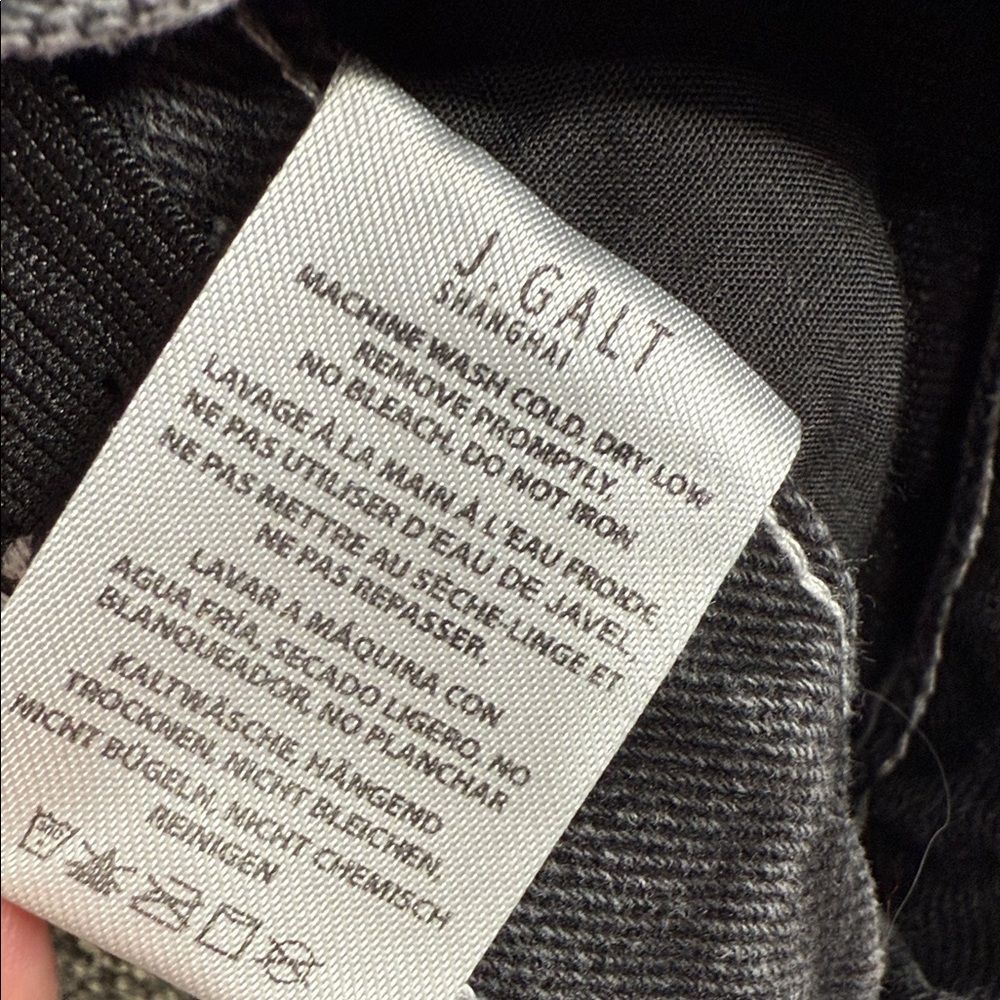 J Galt Jeans Wm Small Black Gray Denim Carpenter Skate Street 90s Y2K Utility - Picture 8 of 8